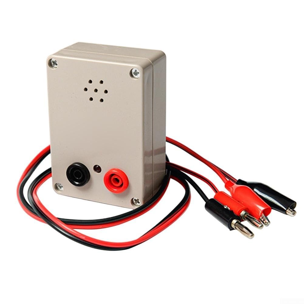 Continuity Tester With Buzzer, 9V Battery Powered Wire, Electrical Circuit Probe Tool for PCB Cable Trace, Audible Visual Alarm Industrial Wiring Diagnostic Device(C)