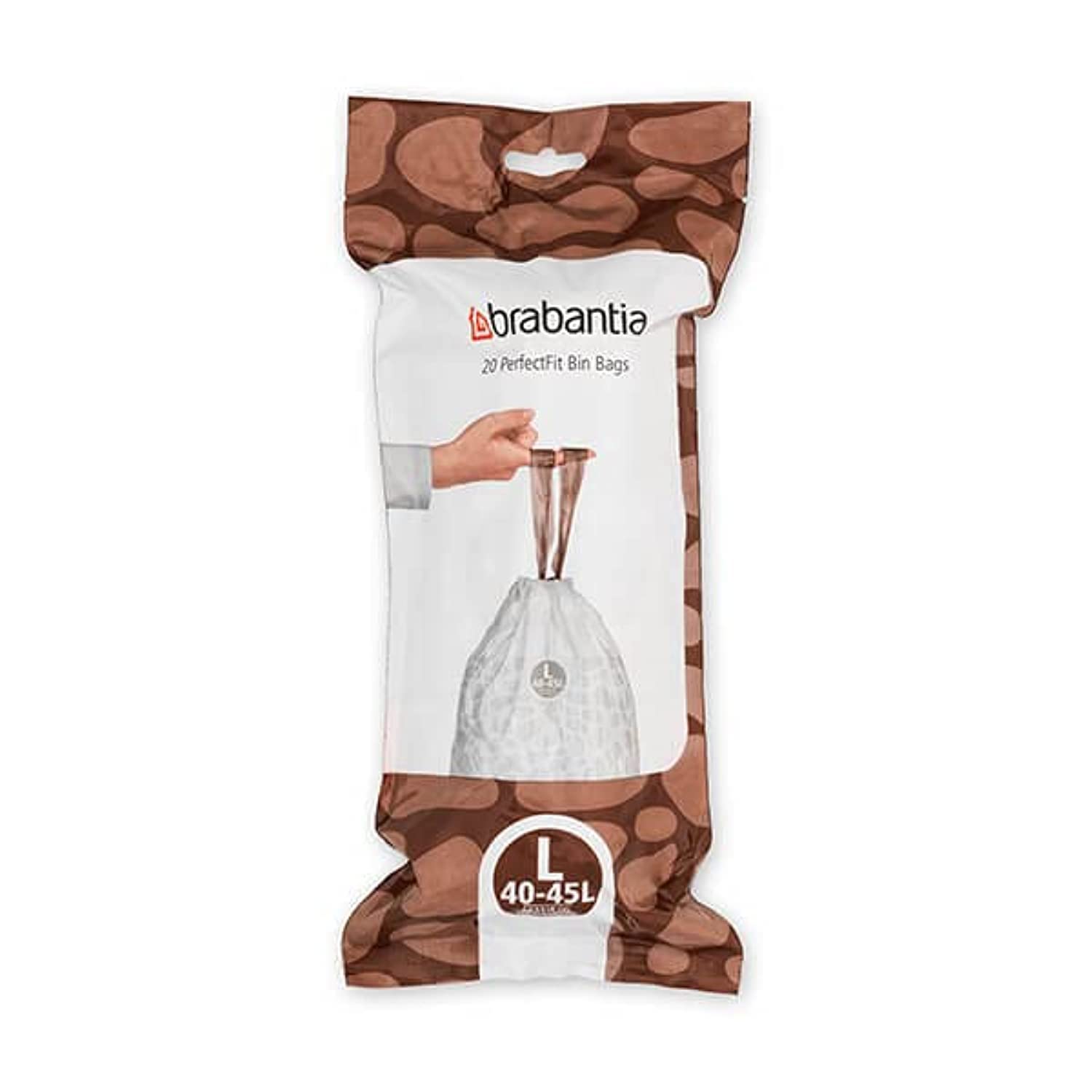 BrabantiaPerfectFit Bags L 40-45 Litre 20 Bags per roll