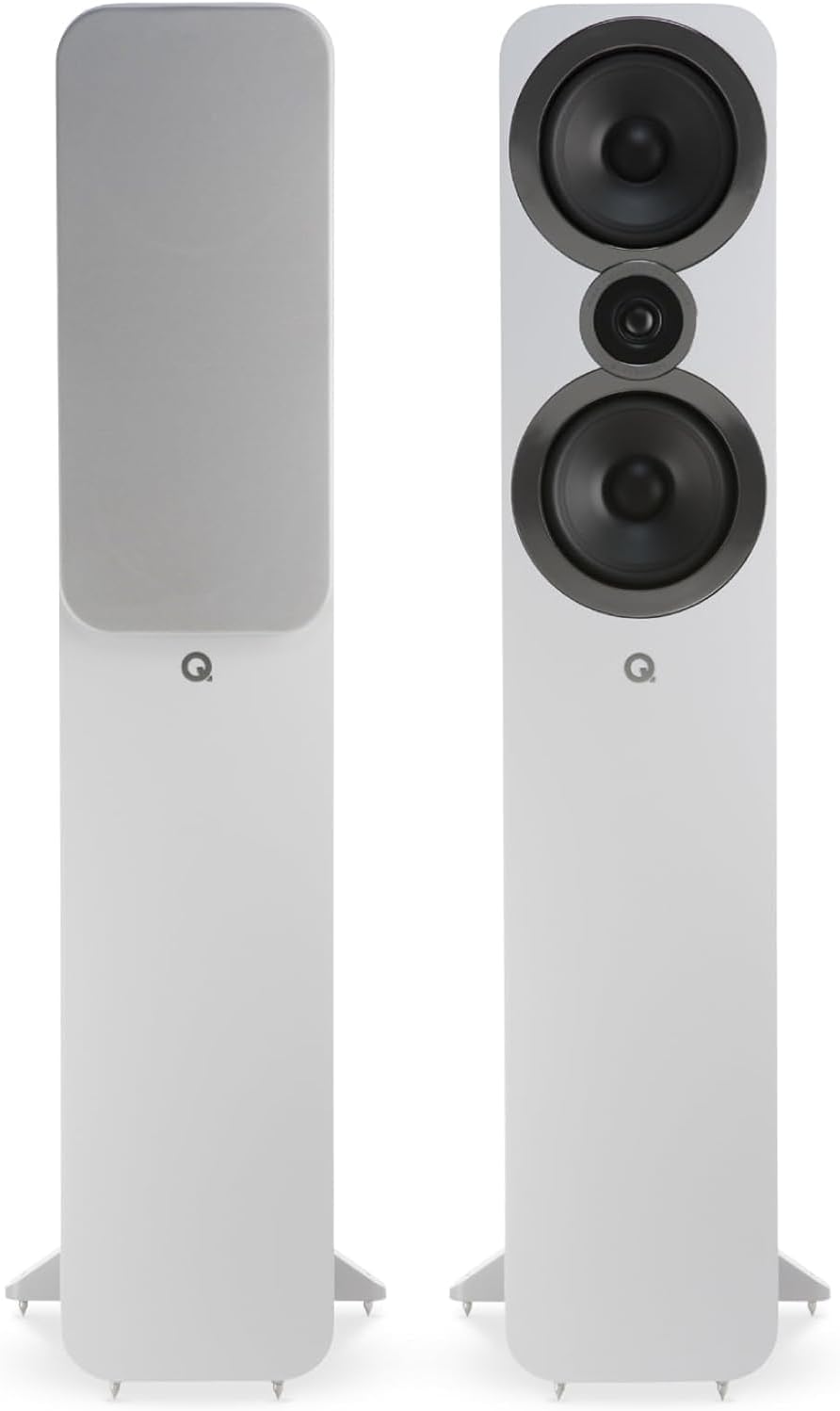 Q Acoustics 3050i Floorstanding Speaker Arctic White (Price displayed is for 1 Unit, for Complete Pair Please Order 2 Units) Stereo Speakers for Surround Sound/Home Theater
