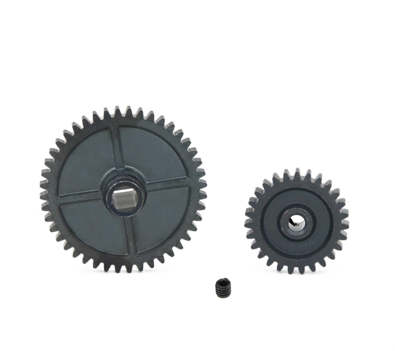 Bevel Gear Pinion Hardware Mechanical 1Set 17T 42T Metal Gear and Pinion Kit for 1/14 144001 124018 124019 Parts