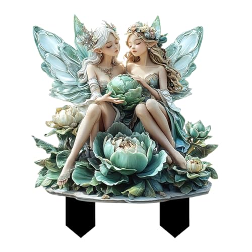 iSpchen Bohemian Feen Blumentopf Figuren, Fairy Garden Miniatur Feen...