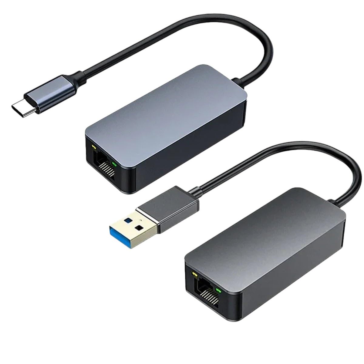 2500Mbps USB 3.0 Type-C to RJ45 2.5G Ethernet Gigabit Adapter Network Card Converter LAN Hub for 8.1/10/11 for PC Laptop