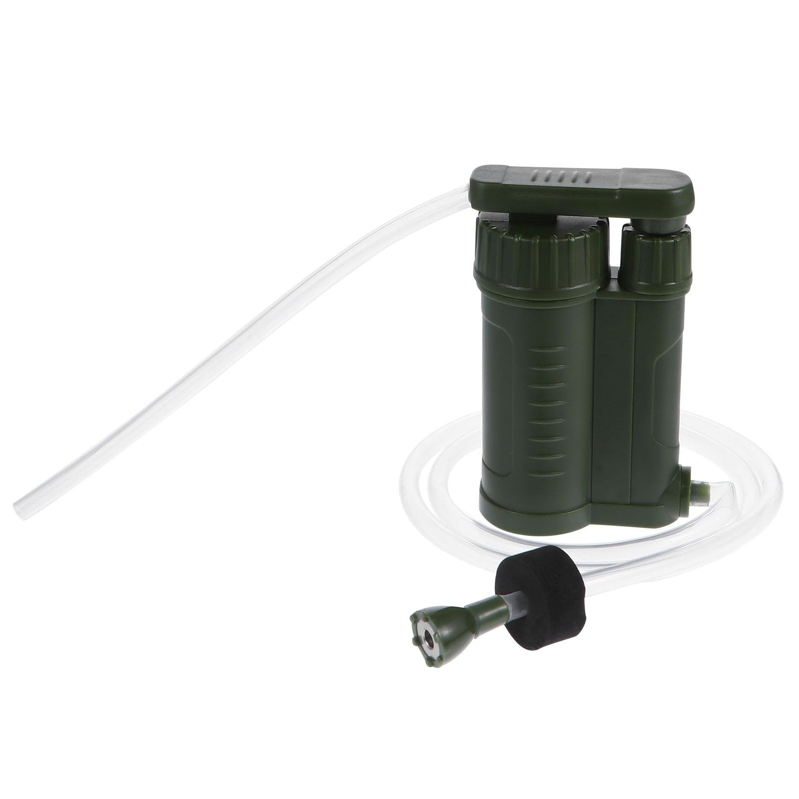CHILDWEET Filtro de Agua Portátil Verde de Abs para Acampar Alta Fiabilidad y Fácil Transporte, Purificador de Agua Personal Adecuado para Emergencias y Actividades al Aire Libre