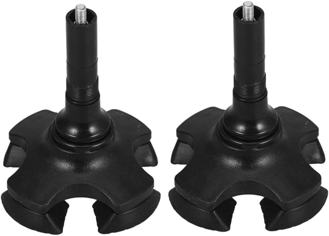 2pcs Heavy Duty Cane Tip Replacement Non-Slip Foot Pads with Design for Walking Sticks Crutches Mobility Support Enhanced Grip Stability for Seniors