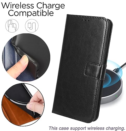 Leather Phone Case Compatible with Xreal Beam Pro, Wallet Magnetic Cover with Credit Card Slots and Flip Stand, Brown - Image 4