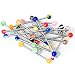 20 Industrial Barbells - Glitter, Acrylic, Uv Glow Assorted Lengths 316l Surgical Steel NO DUPLICATES by BodyJewelryOnline