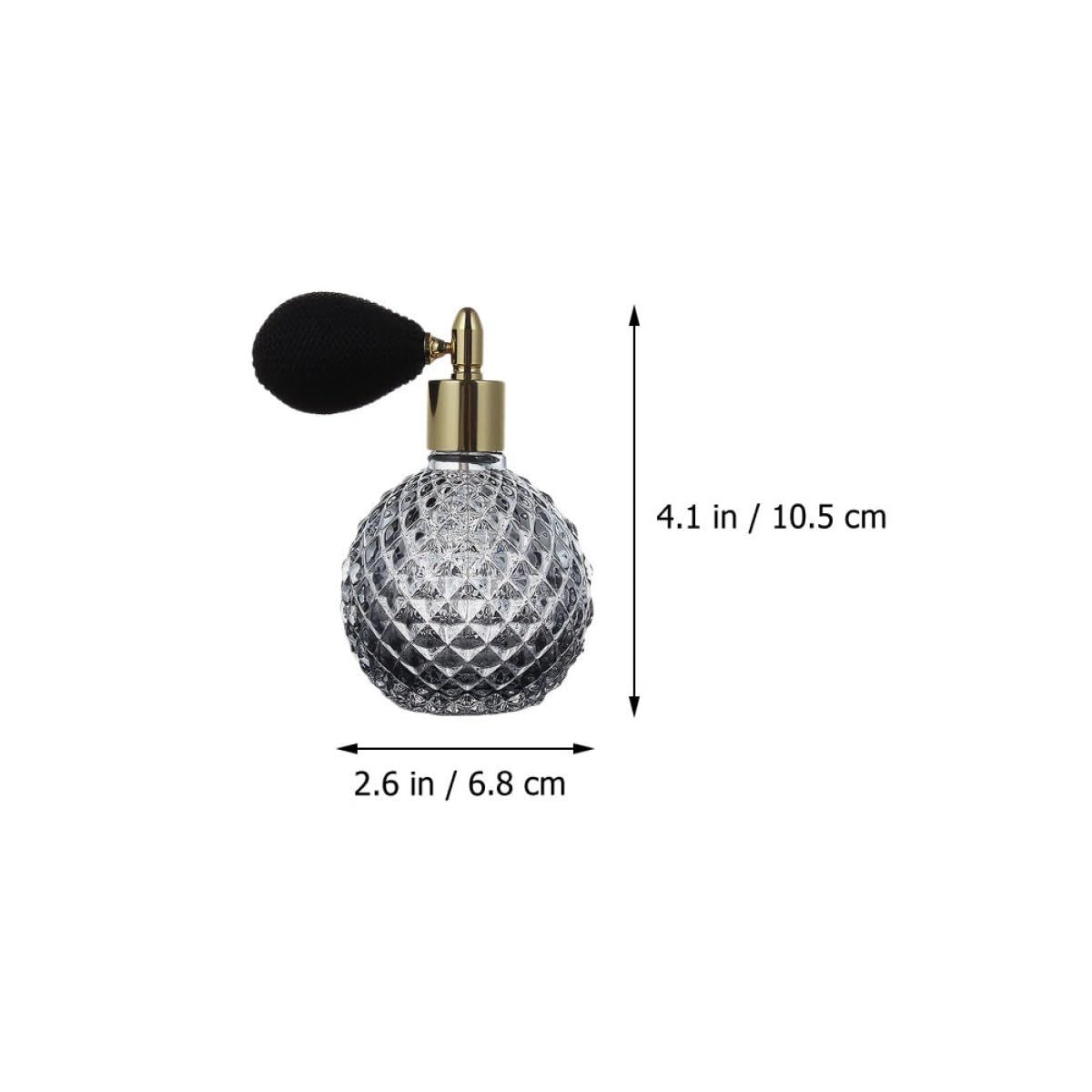 NOLITOY Flacone di Profumo 3 Pezzi 100 Ml Vetro Trasparente Ricaricabile Spray per Profumo per Bagno e Toeletta Colore Casuale