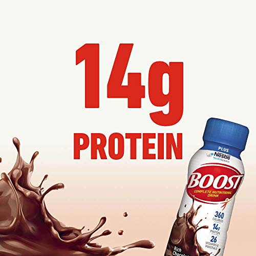 Boost Plus Complete Nutritional Drink, Rich Chocolate, 8 Ounce Bottle (Pack Of 12) #TOP4