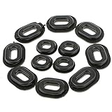 Material: Gummi B Baosity 12pcs Gummitülle Kit Sortiment, Heavy Duty Verkleidung Set Ersatz Für Honda CG125 Motorrad (schwarz)