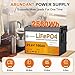 24V 100Ah LiFePO4 Battery, Built-in 100A BMS,2560Wh Lithium Battery,4000-15000 Deep Cycles & 10-Year Lifetime, Perfect for Marine, RV, Marine, Trolling Motor, Solar Off-Grid System