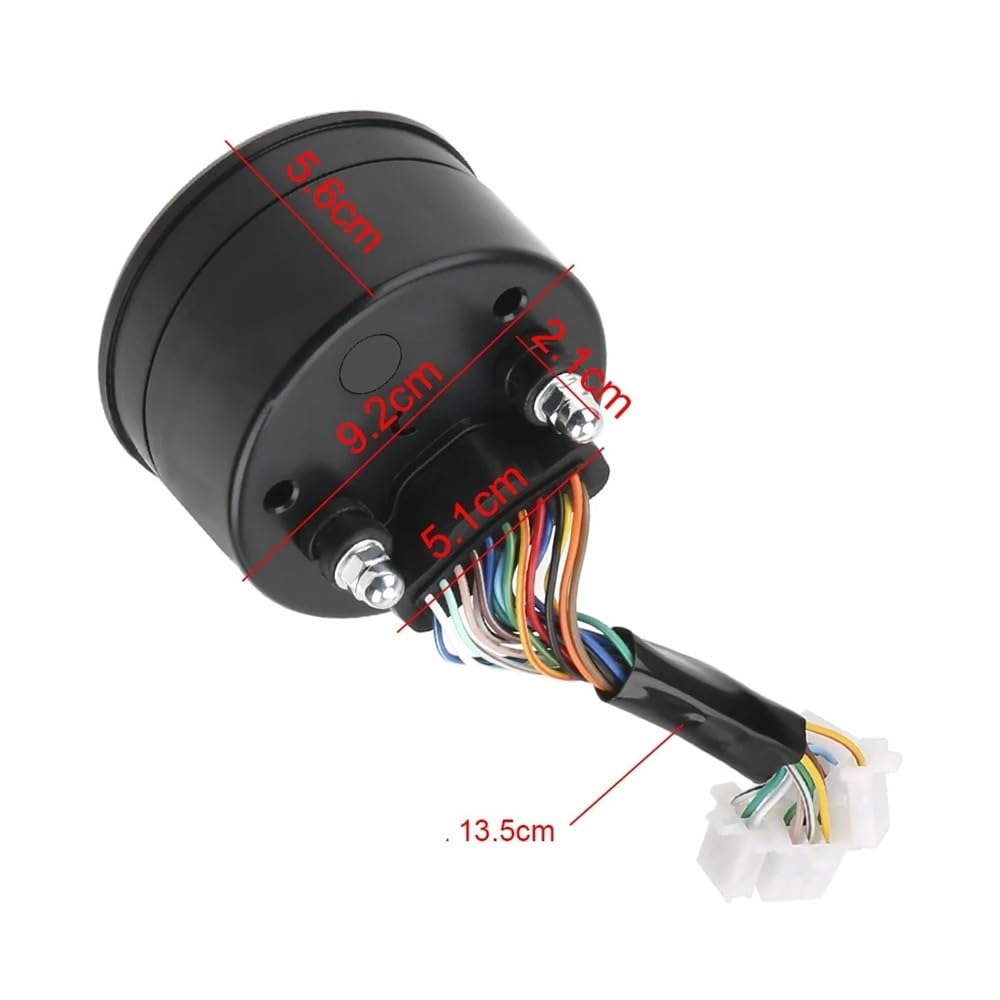 Contachilometri Tachimetro Da Pannello Per Moto Quadrante Per Visione Notturna Contachilometri Indicatore Digitale Multifunzione A LED Contagiri Indicatore Livello Carburante