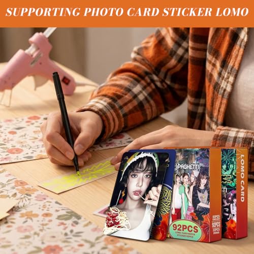 Image of Fancyku 60PCS JHOPE Photocards and 32PCS Sticker Set K Pop Idol Photo Card Collection Aesthetic Scrapbook and Phone Decor for Fans