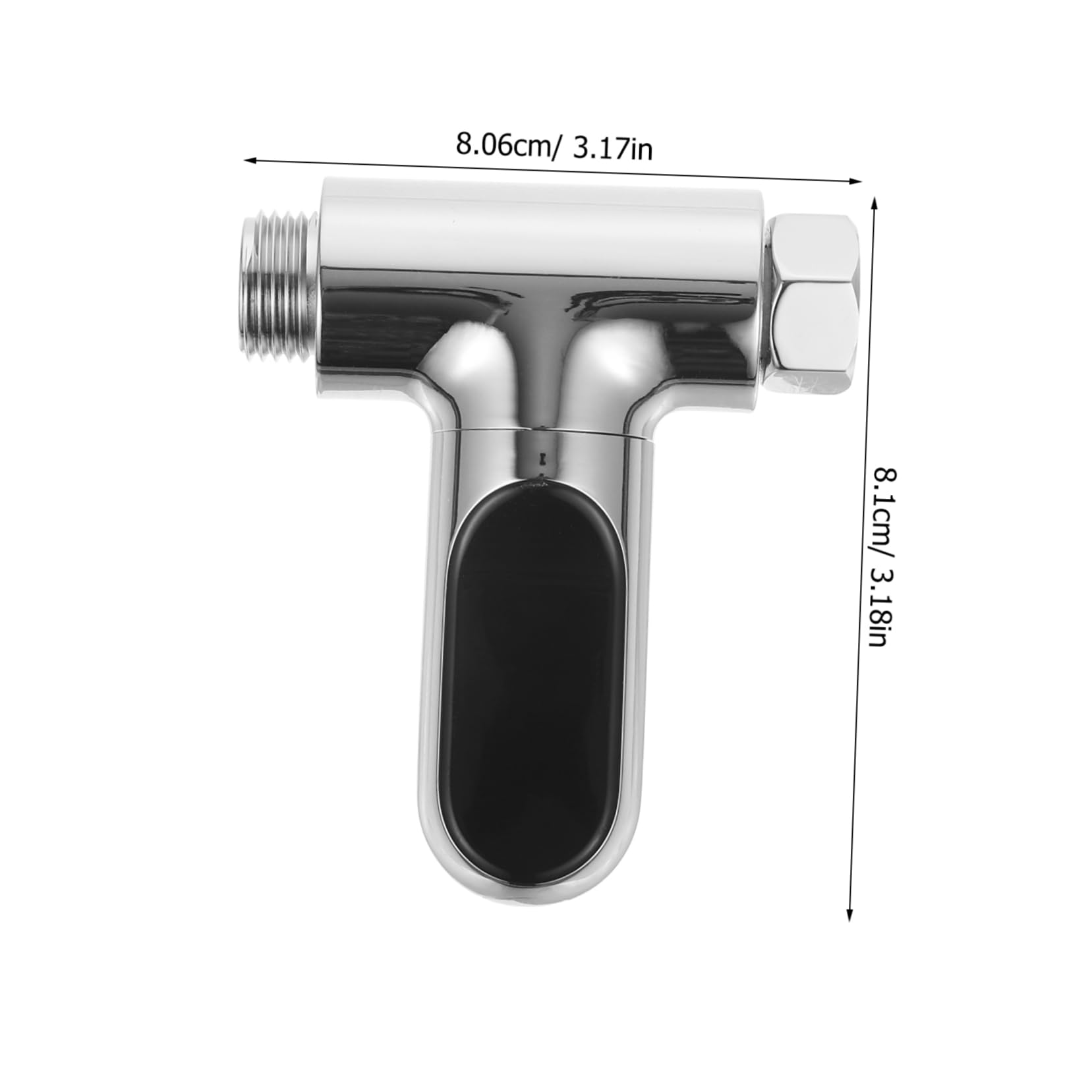 Termometro Digitale per Doccia a 12 Lati LED Argento | Schermo Orientabile 360°, Monitoraggio in Reale, Range 5℃-85℃ e Errore ±0, 5℃