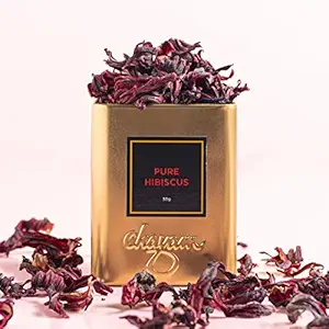 Hibiscus Flower Tea, 30gm | Pure Dried Hibiscus Flowers Loose Leaf Tea | Herbal Tea | Caffeine-Free | Rich in Vitamin C & Antioxidants