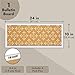 Juvale Decorative Cork Bulletin Boards for Walls (10 x 24 in) - White Frame Pin Board for Office, Bedroom & Room Decor