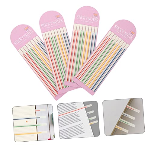 NUOBESTY 5Pcs 4 Fita Adesiva Profissional Adesivos Transparentes Tiras De Leitura De Notebook Profis