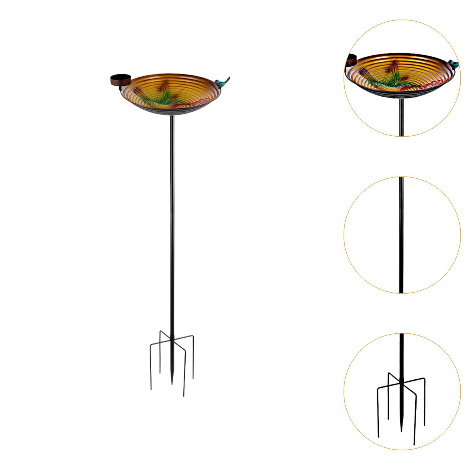 Mangiatoia per Uccelli in Metallo per Decorazione da Giardino E da Esterno