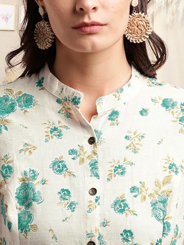 Image of MIRCHI FASHION Women Rayon Sequin Embroidery and Polka Dots Print Straight Kurta