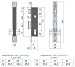 LINCE 3016540 Cerradura 5530-20 Frente Inoxidable, 20 mm