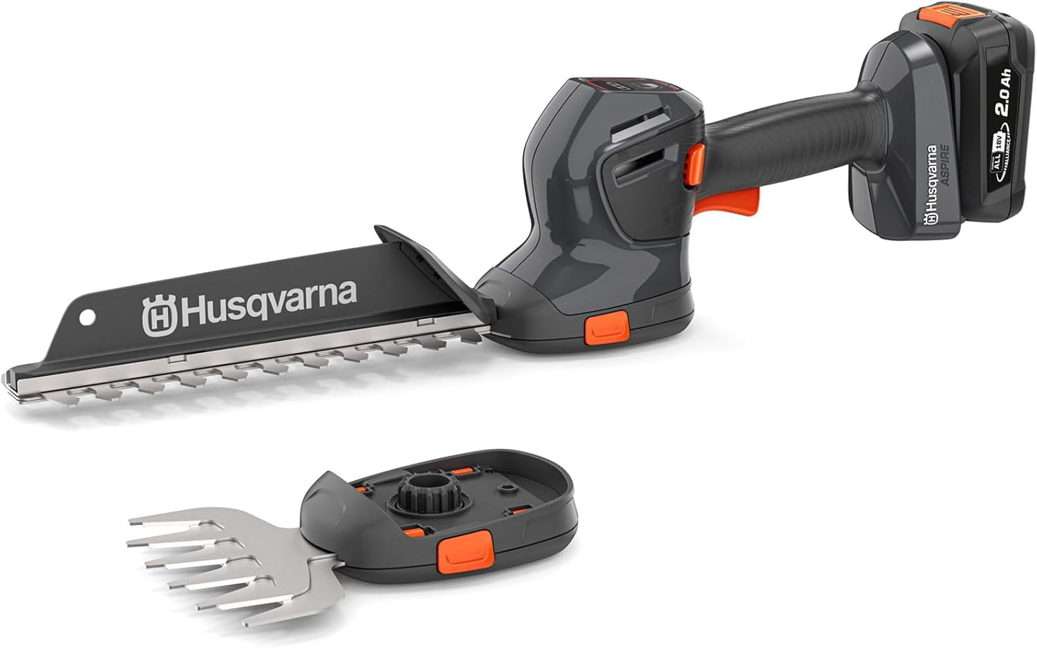 Husqvarna Aspire Cordless Grass & Shrub Shears S20-P4A – 18V, 220 mm Shrub Blade, 130 mm Grass Blade (incl. 18V Battery & Charger)