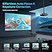 [Google TV/Voice Control]GooDee 4K UHD Smart Projector with WiFi and Bluetooth, Portable Movie Projector with Netflix / Prime Video / YouTube Built-in, Dolby Sound Home Theater for Indoor/Outdoor