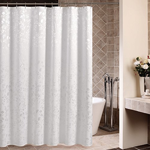 MSV Duschvorhang DOGGY BATH Breite 180 cm, Anti-Schimmel Textil-Duschvorhang, Polyester, 180x200