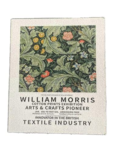 Dolls House William Morris Artwork Poster Miniature Home Decor Accessory