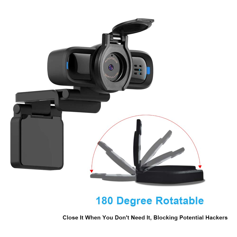 EasyULT 5 Pezzi Copertura per Webcam, Copri Webcam con Adesivo Forte, Webcam Cover Protegge la Privacy e la Sicurezza per Webcam HD per Macbook, PC Portatile (Nero)