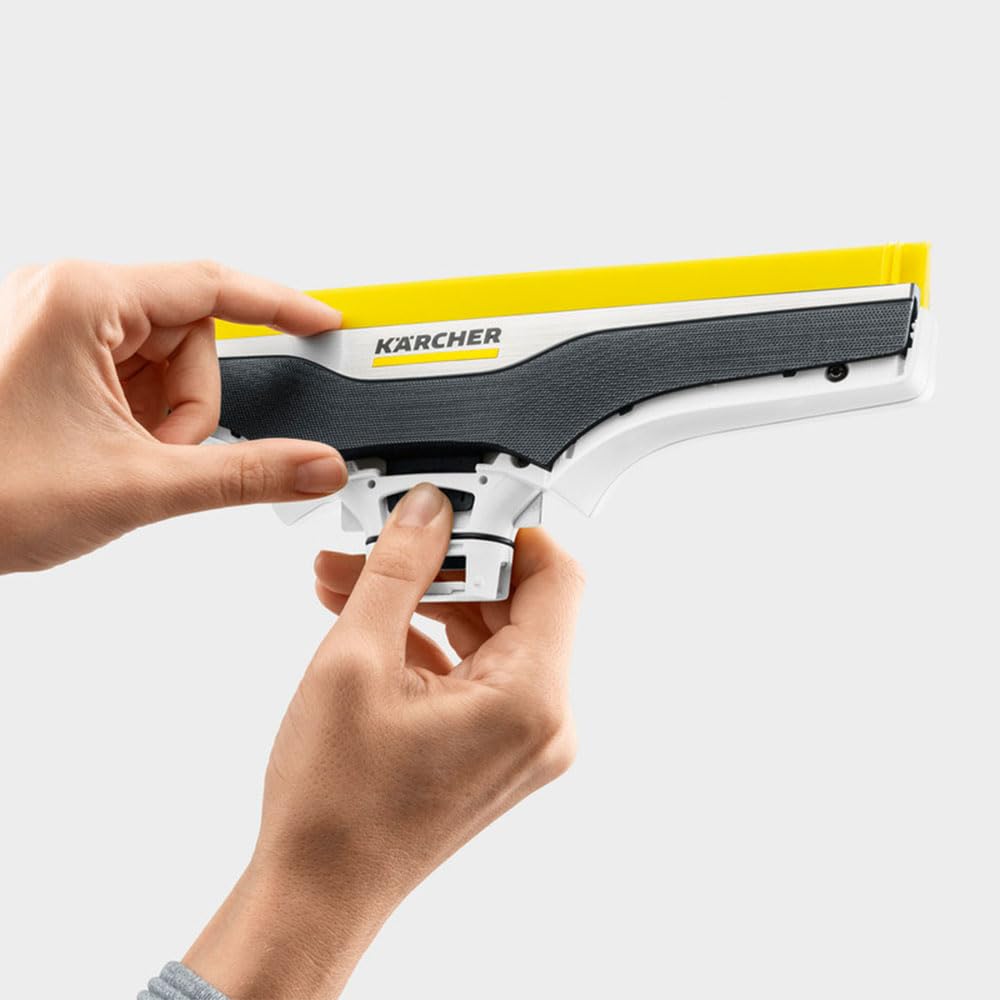 Kärcher WV 6 Plus Fenstersauger weiß (inkl. Zubehör,100 min Akkulaufzeit, Fensterreiniger für Fenster, Fliesen, Dusche und Vitrinen) (inkl. 1x Glasreiniger RM 500)