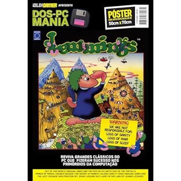 Capa do livro Lemmings - Superpôster DOS-PC Mania