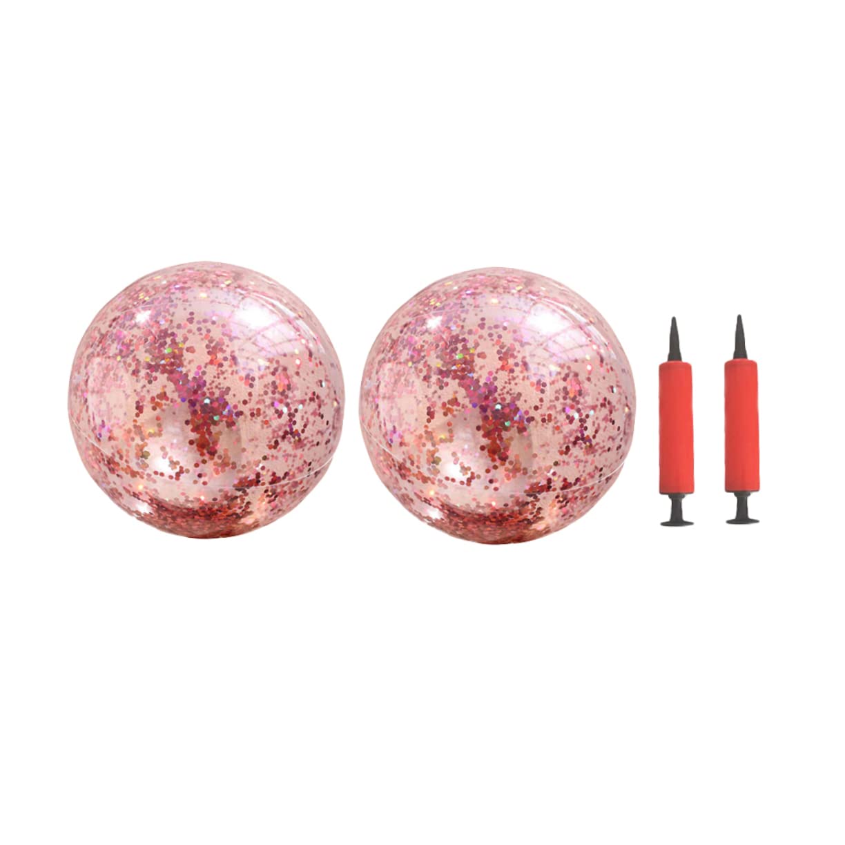 SUPVOX Beach Ball 4 Pcs 40cm/60cm Round Outdoor Indoor Balls Inflatable for Boys and Girls Pool Game Random