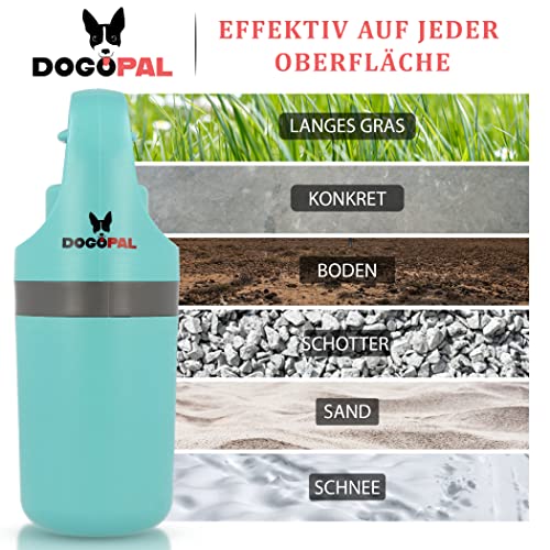 DOGOPAL 360 Hundekotgreifer mit Kotbeutelspender - Moderne Hundekotschaufel mit Hundekotbeutelspender - Pooper Scooper - Einfaches Aufsammeln von Hundekot für kleine, mittlere & große Hunde