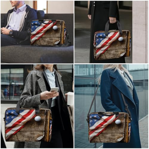 Maletín para portátil 15.6 pulgadas con bandera americana miniatura 2