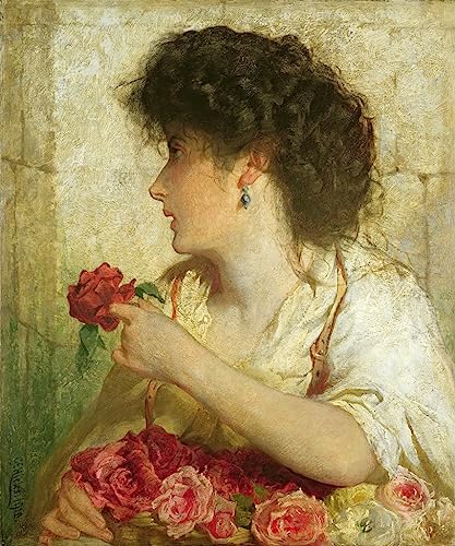 Affiche Toile une rose d'été d'art portrait en haute fidélité