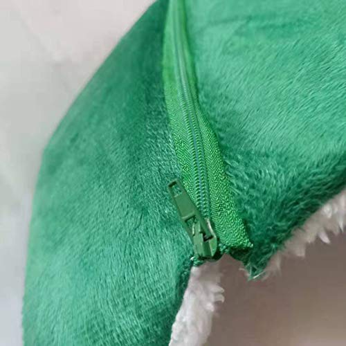 Natal,Cama de animal de estimação macia de pelúcia macia redonda para gatos Cama macia de gato para