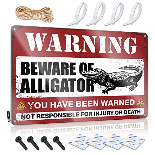 Cuisine signes retro Alligator decoration de bar vintage