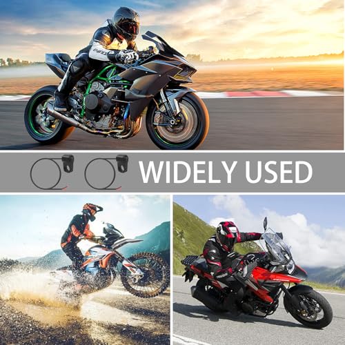 2 Stück Motorrad Lenkerschalter 12V-24V ATV Lenker Lichtschalter Spritzwasserfest Motorrad Scheinwerfer Schalter, Lenkerschalter für Scheinwerfer und Nebelscheinwerfer