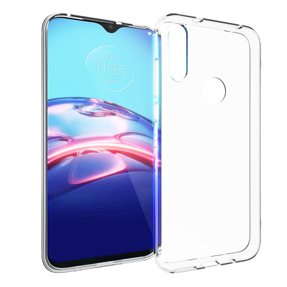 for Moto E 2020 Clear Case,Slim Thin TPU Soft Flexible Gel Silicone Shockproof Anti-Scratch Protective Cases Cover for Motorola e 2020,Crystal Clear