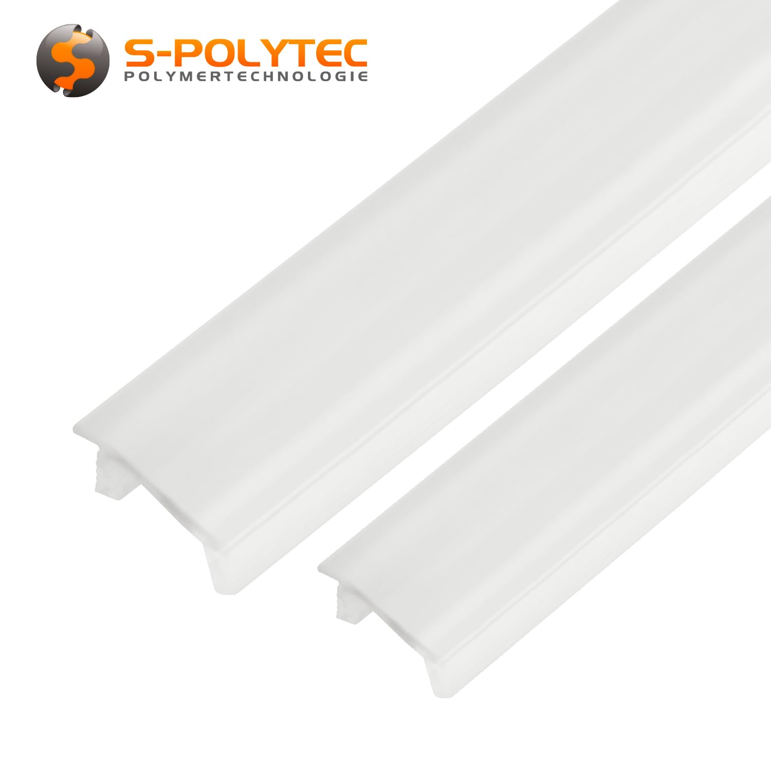 S-Polytec Abdeckleiste, Abdeckung, Staubschutz, Abdeckprofil, Nutenprofil transparent opal NUT 6, NUT 8 (NUT 6 | 2 Meter, 10, Anzahl)