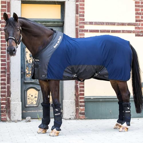 Image of Back on Track Royal Mesh Sheet for Horses 2214 Welltex Technology, Navy, 84 inch (160cm)