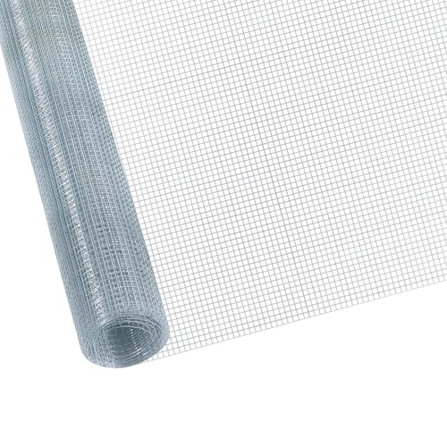 CCLIFE Hühnerzaun Geflügelnetz , Maschenweite 6.3 mm , Höhe 100 cm , Länge 2/5 m , Verzinkt Silber CCLIFE Hühnerzaun Geflügelnetz , Maschenweite 6.3 mm , Höhe 100 cm , Länge 2/5 m , Verzinkt Silber