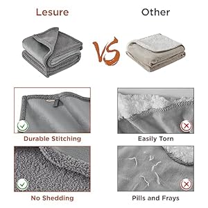 Lesure-Waterproof-Dog-Blanket-for-Large-Dogs-Washable-Pet-Blankets-Reversible-for-Cat-with-Durable-360GSM-Wheat-Sherpa-and-200GSM-Flannel-Fleece-Furniture-Protection-for-Bed-Grey-60x80 - Cucciolini Doodles   Lesure-Waterproof-Dog-Blanket-for-Large-Dogs-Washable-Pet-Blankets-Reversible-for-Cat-with-Durable-360GSM-Wheat-Sherpa-and-200GSM-Flannel-Fleece-Furniture-Protection-for-Bed-Grey-60x80