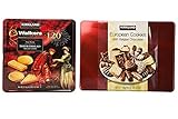 Kirkland Signature Walker Shortbread cookies and European Cookies Bundle - Includes Kirkland Signature Walkers Premium Shortbread Selection (4.6 LB) and European Chocolate Cookies (3.0LB 1.4 OZ)