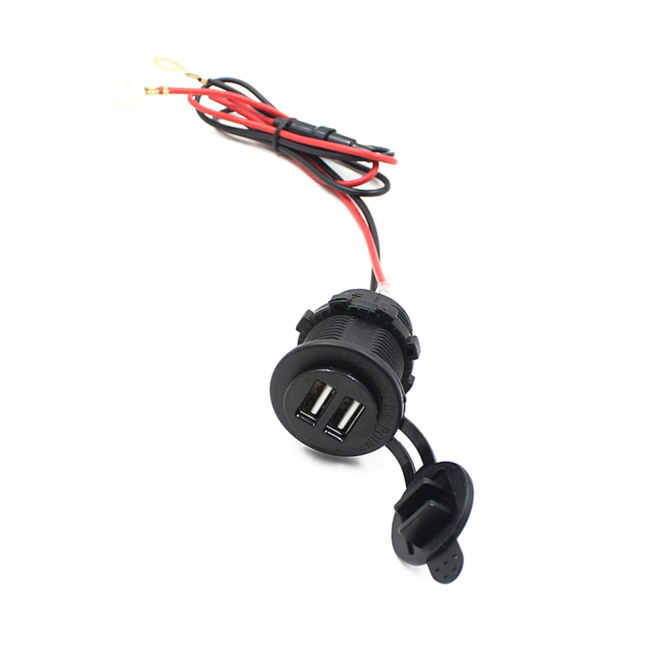 Gatuida Cargador De Pilas 3 Piezas Salida De Receptáculo Enchufe De De De Coche 12v Adaptador USB Cargador Bateria