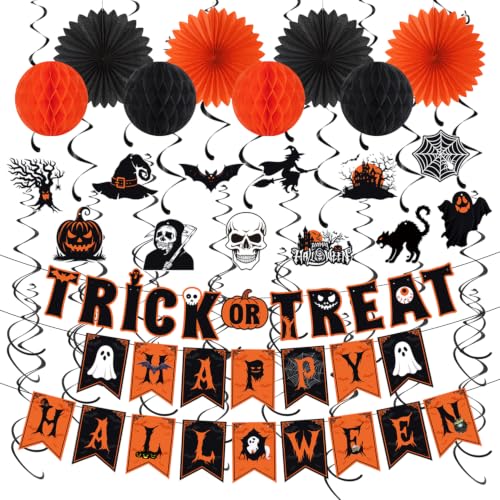 Image of Happy-Halloween Party-Decorations Indoor-Wall Ceiling-Decor Streamers