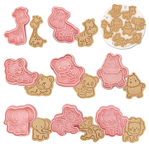 WishesMar Emporte-pièces en Forme de Animal Forestier Lot de 8 Moule d'épices Kit - Lot de 8...