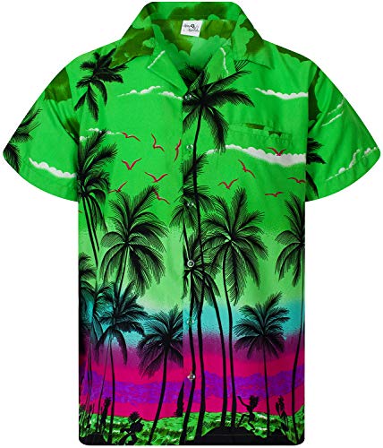 Chemise hawaïenne homme palmiers King Kameha pour plage