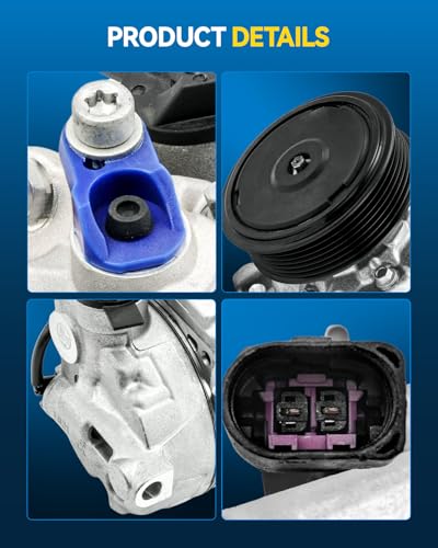 Image of PHILTOP Air Conditioner AC Compressor for Q5 2013-2017 2T, A4 Quattro 2010-2015,Q5 2010-2012,A5 Quattro 2011-2017,A4 Quattro 2005-2006 2008-2009 2.0T,Macan 2018,2020,2022-2023 2T,Q3 /Q3 Quattro 15-16