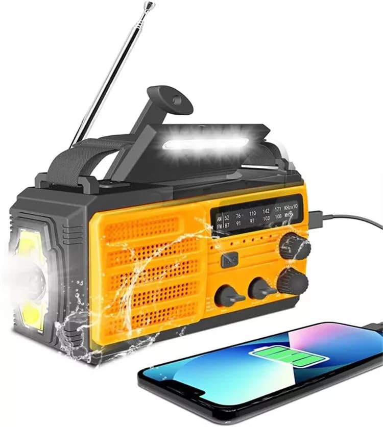 Radio d'urgence portable AM/FM pour camping et alerte SOS