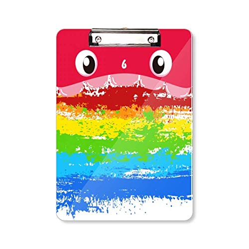 Porte-bloc gay lesbienne A4 arc-en-ciel Stippling pour afficher fièrement vos valeurs au bureau